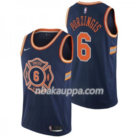 New York Knicks Kristaps Porzingis 6 Nike City Edition Pelipaidat Swingman - Miesten